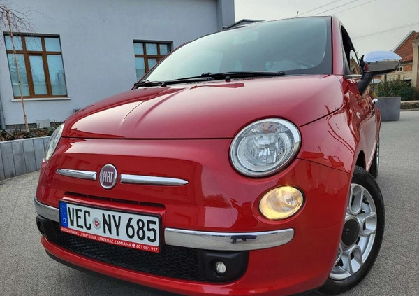 Fiat 500 cena 19500 przebieg: 174000, rok produkcji 2011 z Brzostek małe 326